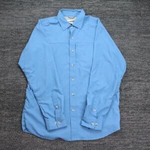 White Sierra Insect Shield Mens Blue Outdoor Long Sleeve Shirt Medium